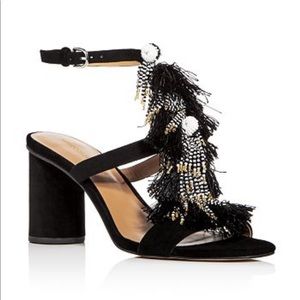 Rebecca Minkoff Black Alnie Sandal, size 8